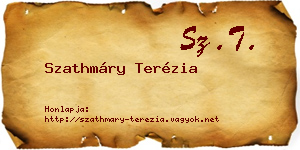 Szathmáry Terézia névjegykártya