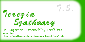 terezia szathmary business card